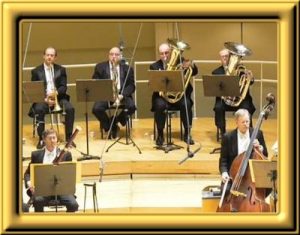 Jim (right) next to Gene Porkorny at the Chicago Symphony Orchestra concert in Symphonie Fantastique