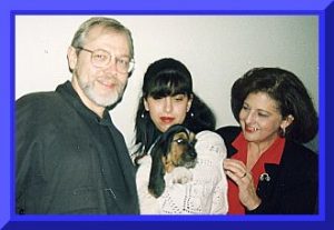 Jim, Yasmin (holding Gus), and Jamie.