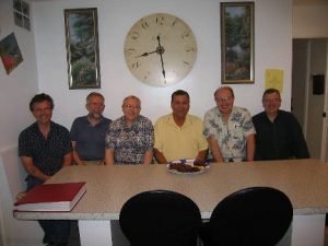 (left to right) MoAnderson, Ron Davis, Jim Self, Tommy Johnson, Gene Pokorny, and Norm Pearson